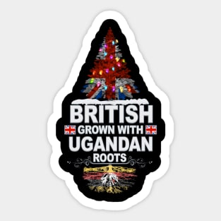 British Grown With Ugandan Roots - Gift for Ugandan With Roots From Uganda Sticker